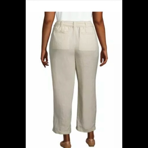 Lands' End Pants & Jumpsuits Lands End High Rise Tie Waist Wide Leg